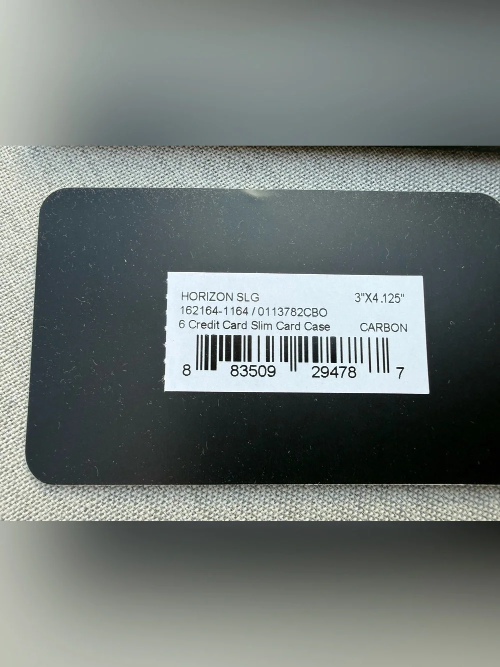 NEW Tumi Slim Card Case - 6 slot - Wallet - ALL CARBON FIBER